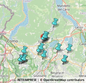 Mappa 22036 Erba CO, Italia (7.05333)