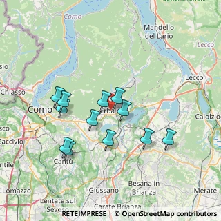 Mappa 22036 Erba CO, Italia (6.6275)