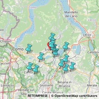 Mappa 22036 Erba CO, Italia (5.91429)