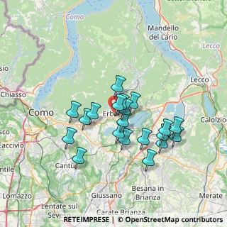 Mappa 22036 Erba CO, Italia (5.9765)