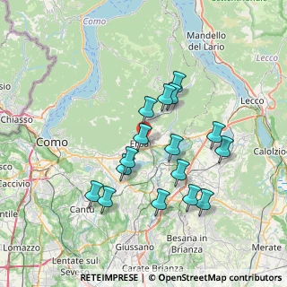 Mappa 22036 Erba CO, Italia (6.60188)
