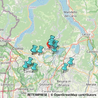 Mappa 22036 Erba CO, Italia (5.97643)