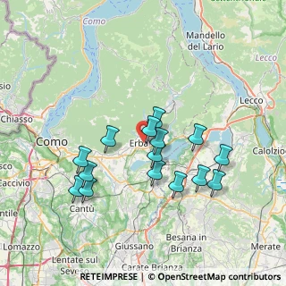 Mappa 22036 Erba CO, Italia (6.58467)