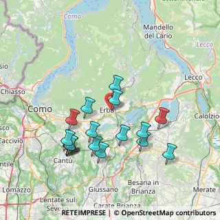 Mappa 22036 Erba CO, Italia (7.42706)