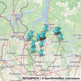 Mappa 22036 Erba CO, Italia (8.43)
