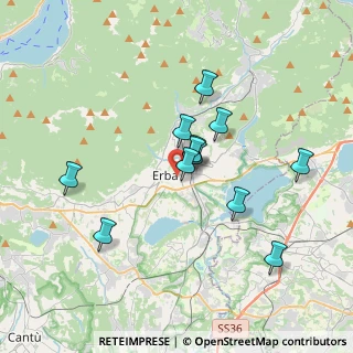 Mappa 22036 Erba CO, Italia (3.01583)