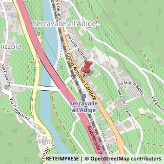 Mappa Corso Antonio Cantore, 40, 38061 Serravalle TN, Italia, 38061 Ala, Trento (Trentino-Alto Adige)