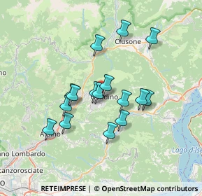 Mappa Via S. Giovanni Bosco, 24024 Gandino BG, Italia (5.84813)