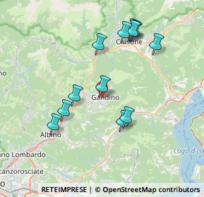 Mappa Via S. Giovanni Bosco, 24024 Gandino BG, Italia (7.2525)