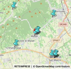 Mappa Piazza Roma, 31010 Maser TV, Italia (2.28909)