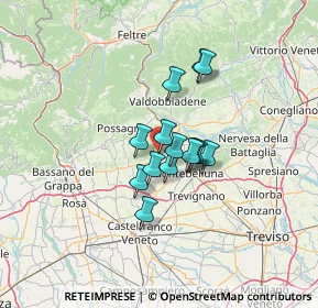 Mappa Piazza Roma, 31010 Maser TV, Italia (8.37786)