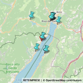Mappa Spiaggia Foce fiume S. Giovanni, 25010 Limone Sul Garda BS, Italia (7.03692)