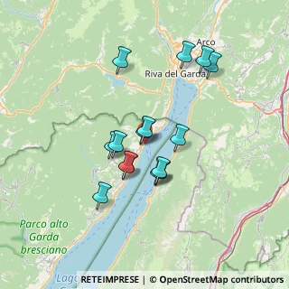 Mappa Spiaggia Foce fiume S. Giovanni, 25010 Limone Sul Garda BS, Italia (5.83333)