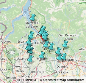 Mappa 23808 Vercurago LC, Italia (10.6135)