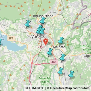 Mappa Via Cascina del Rosario, 21100 Varese VA, Italia (4.33636)