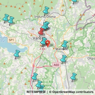 Mappa Via Cascina del Rosario, 21100 Varese VA, Italia (5.40667)