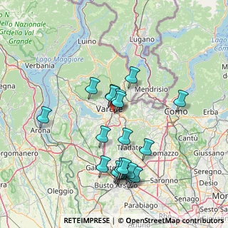 Mappa Via Cascina del Rosario, 21100 Varese VA, Italia (14.716)