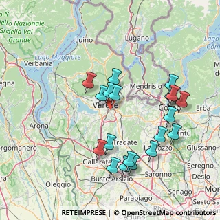Mappa Via Cascina del Rosario, 21100 Varese VA, Italia (15.545)