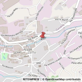 Mappa Via dei Mulini, 5, 24026 Leffe, Bergamo (Lombardia)