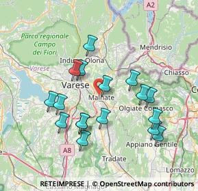 Mappa Via Zara, 21046 Malnate VA, Italia (7.04059)