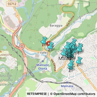 Mappa Via Zara, 21046 Malnate VA, Italia (0.485)
