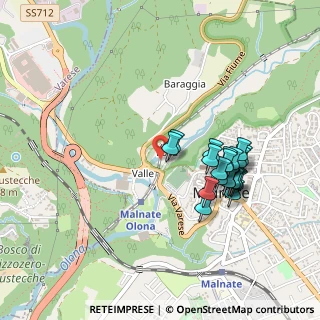 Mappa Via Zara, 21046 Malnate VA, Italia (0.426)