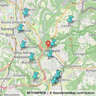 Mappa Via Zara, 21046 Malnate VA, Italia (2.54167)