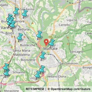 Mappa Via Zara, 21046 Malnate VA, Italia (3.21375)