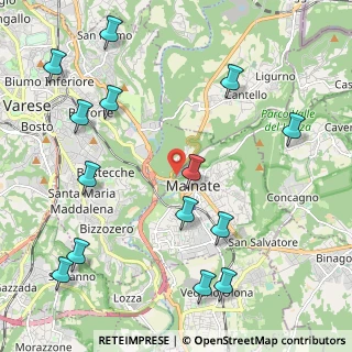 Mappa Via Zara, 21046 Malnate VA, Italia (2.64286)