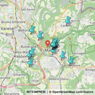 Mappa Via Zara, 21046 Malnate VA, Italia (1.326)