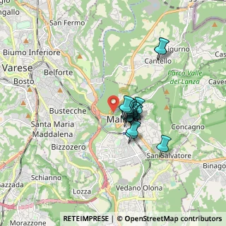 Mappa Via Zara, 21046 Malnate VA, Italia (1.07813)