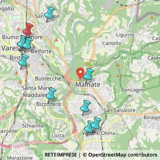 Mappa Via Zara, 21046 Malnate VA, Italia (2.82636)