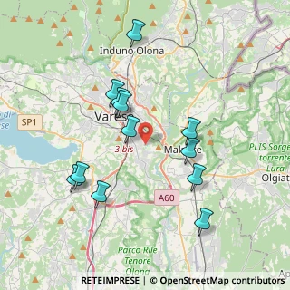 Mappa Via Osoppo, 21100 Varese VA, Italia (3.7225)