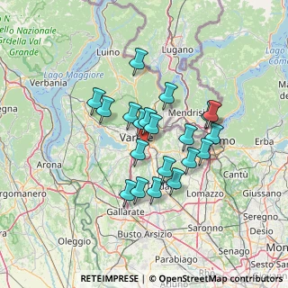 Mappa Via Osoppo, 21100 Varese VA, Italia (10.935)