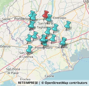 Mappa Via Venerio Giovanni, 30026 Portogruaro VE, Italia (10.70444)