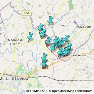Mappa Via della Meduna, 33076 Pravisdomini PN, Italia (1.3625)