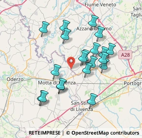 Mappa Via della Meduna, 33076 Pravisdomini PN, Italia (6.6295)