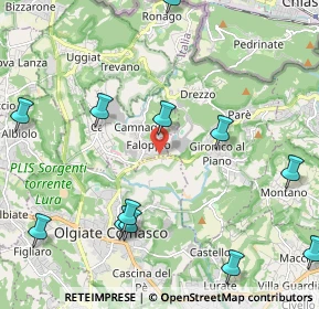 Mappa Via C. Battisti, 22020 Faloppio CO, Italia (2.67667)