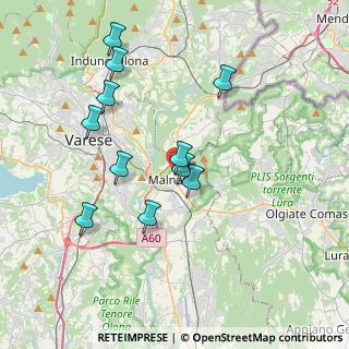 Mappa Via Amendola Giovanni, 21046 Malnate VA, Italia (3.55909)