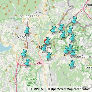 Mappa Via Amendola Giovanni, 21046 Malnate VA, Italia (3.96125)