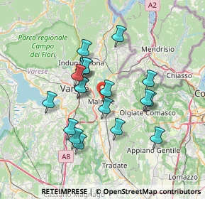 Mappa Via Amendola Giovanni, 21046 Malnate VA, Italia (6.06316)