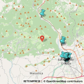 Mappa Via Monte Campesana, 36061 Bassano del Grappa VI, Italia (5.67571)