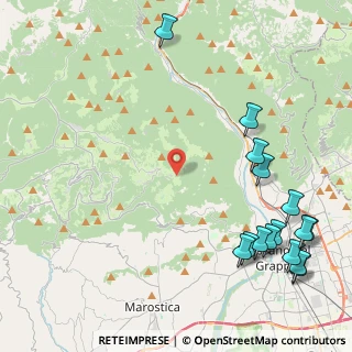 Mappa Via Monte Campesana, 36061 Bassano del Grappa VI, Italia (5.88667)