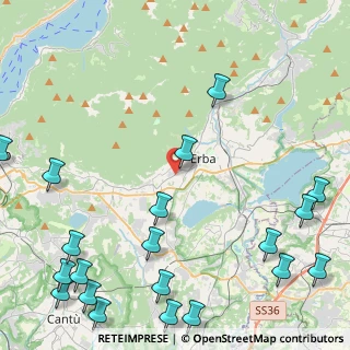 Mappa Via Antonio Stanga, 22036 Erba CO, Italia (6.5945)