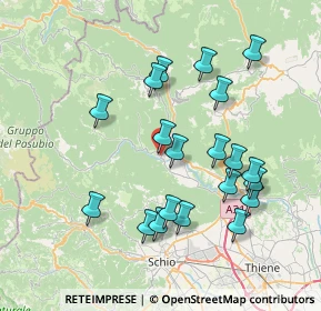 Mappa Viale G. Mazzini, 36011 Arsiero VI, Italia (7.4085)