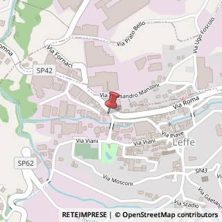 Mappa Via Giuseppe Verdi, 13, 24026 Leffe, Bergamo (Lombardia)