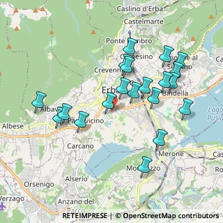Mappa Via Barzaghi Leopoldo, 22036 Erba CO, Italia (1.8995)