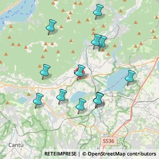 Mappa Via Barzaghi, 22036 Erba CO, Italia (4.08417)