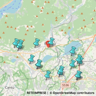 Mappa Via Barzaghi Leopoldo, 22036 Erba CO, Italia (5.07706)