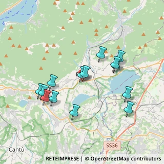Mappa Via Barzaghi, 22036 Erba CO, Italia (3.61857)